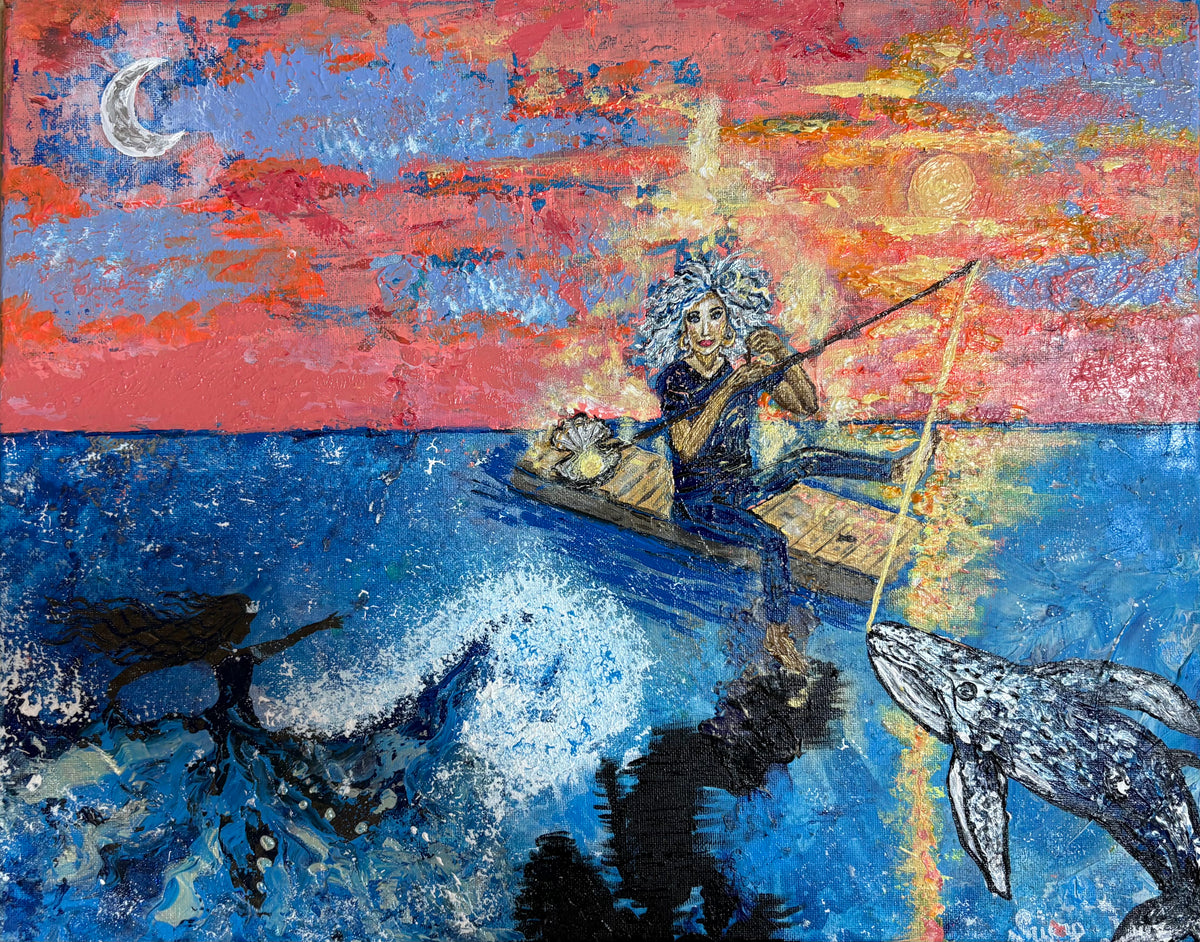 ”What lies beneath” 40 x 50 cm